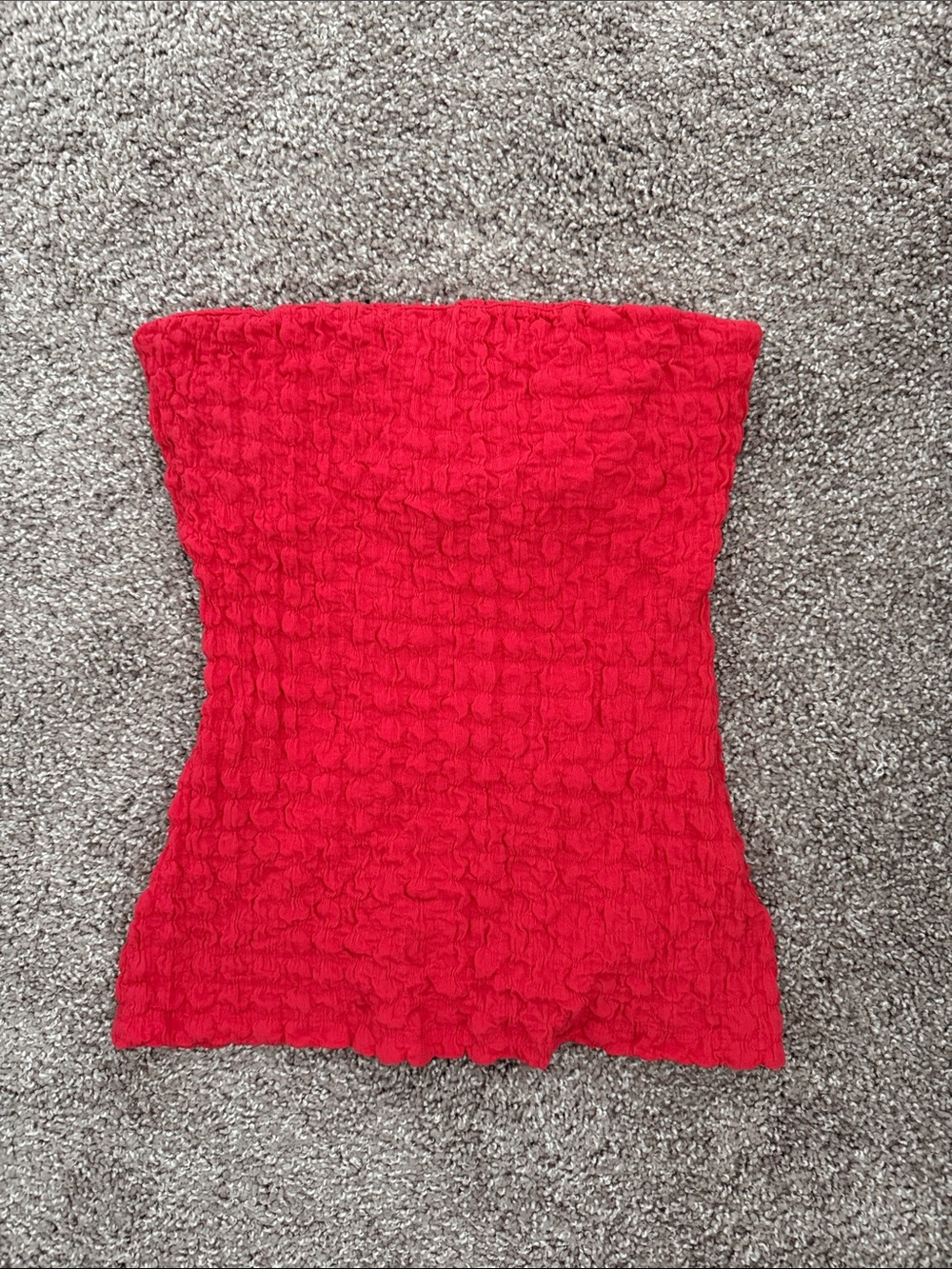 Zara Strapless Red Tube Top